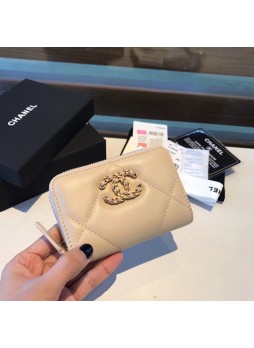 CHANEL 19 ZIPPED COIN PURSE